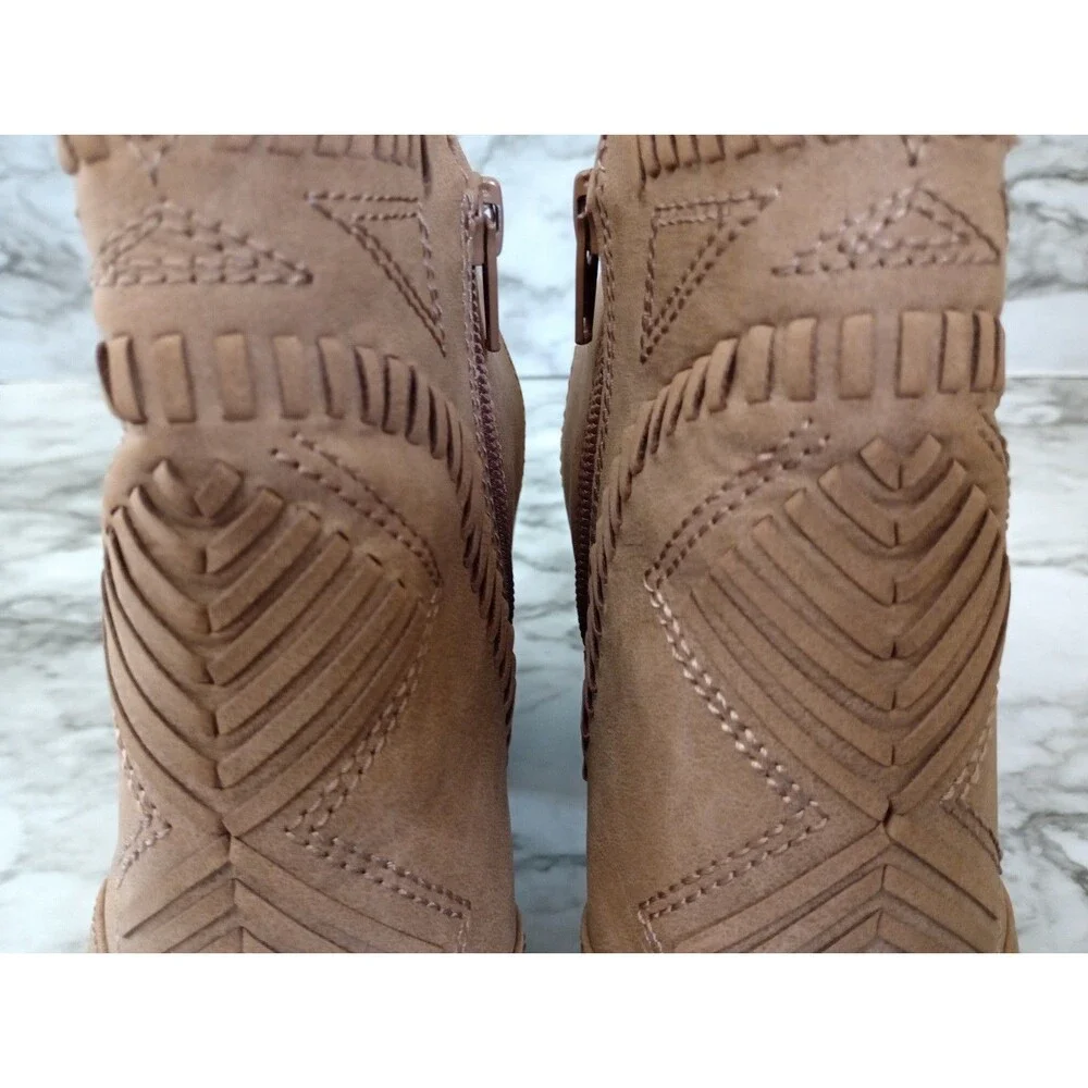 Universal Thread Open Toe Open Heel Ankle Boots Size 7